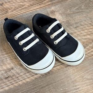 Wonder Nation Black and White Kids Sneakers